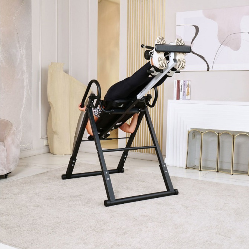 Инверсионный стол складной DFC STYLE чёрный U-образный фиксатор