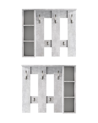 Вешалка настенная Артём-Мебель СН-100.43 бетон спаркс лайт 