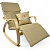 Кресло-качалка Calviano Comfort 1 светло-бежевое PU