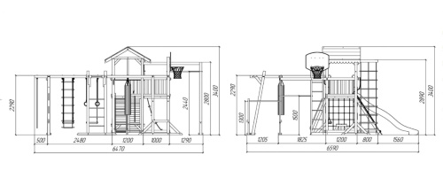 Детская спортивная площадка для дачи Савушка Семейная COMFORT