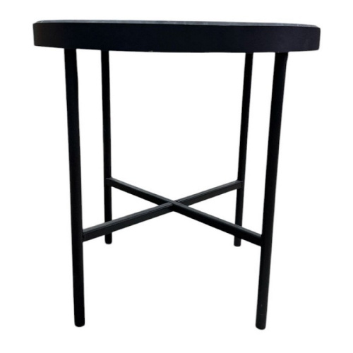 Стол журнальный МеталлАрт М011 малый черный мрамор 