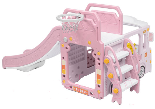 Горка-комплекс Sundays Автобус WJ-A10038 розовый