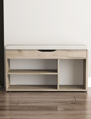 Банкетка Норд СН-122.08 дуб крафт серый 