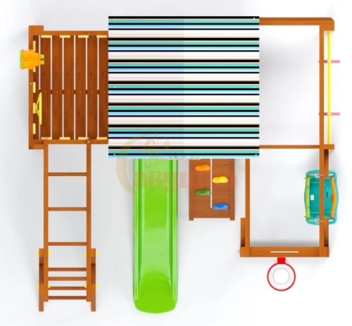 Детская спортивная площадка для дачи Савушка Baby Play 5 (Priority)