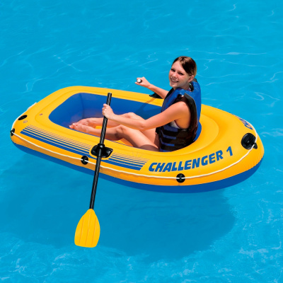 Лодка надувная 193x108x38 см Intex Challenger-1 68365NP (Китай)