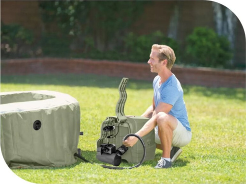 Бассейн-джакузи Intex 196x71 см (28426GN) оливковый