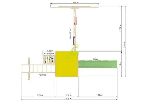 Детская площадка IgraGrad Крафтик с рукоходом