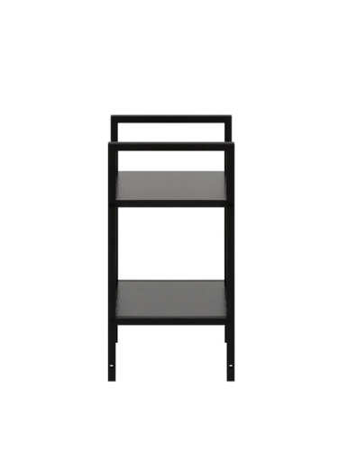 Стеллаж Leset Стилвуд 12 узкий 2 полки черный 