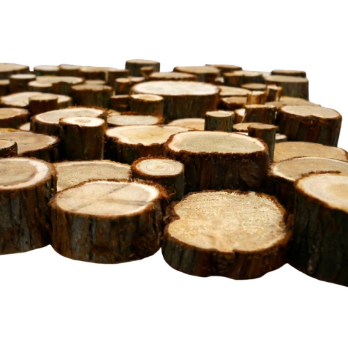 Панно из спилов можжевельника 3D 1000х500мм