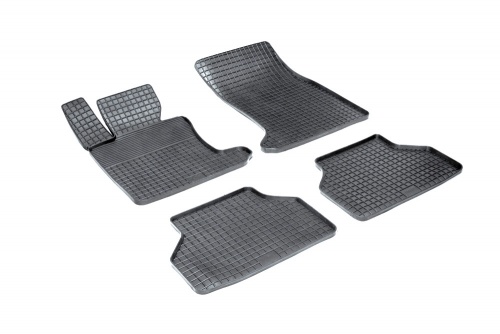 Резиновые коврики салона Сетка для BMW 5 Ser E-60 2003-2010 Черные