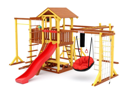 Детская спортивная площадка для дачи Савушка Семейная COMFORT