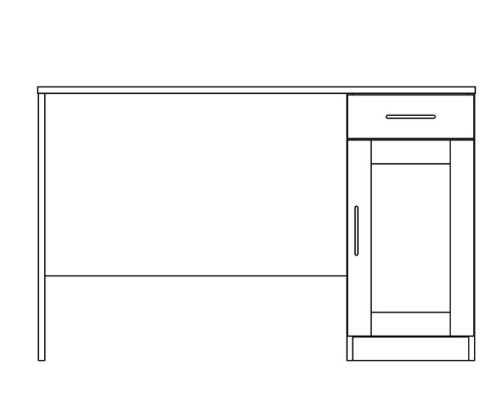Письменный стол Mio Tesoro Кастор 116x65 дуб сонома 