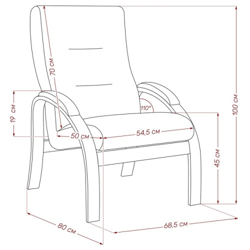 Кресло Leset Лион слоновая кость Velur V39 