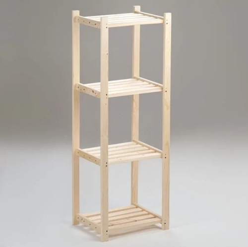 Стеллаж деревянный ЗЕВС 4 полки