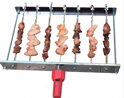 Мангал-автомат чудо 7 шампуров с двигателем