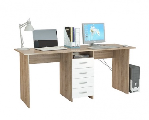 Стол для двоих Тандем-2 (0120) венге/дуб молочный 