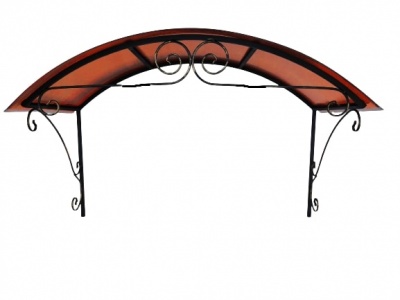 Козырек сварной КЗ-23 красный