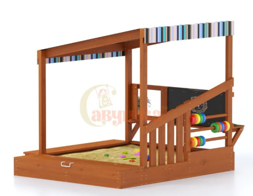 Игровой комплекс для дачи Песочный дворик Савушка-2