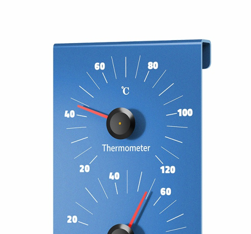 Термогигрометр EVEREST алюминий BLUE (TG-29)