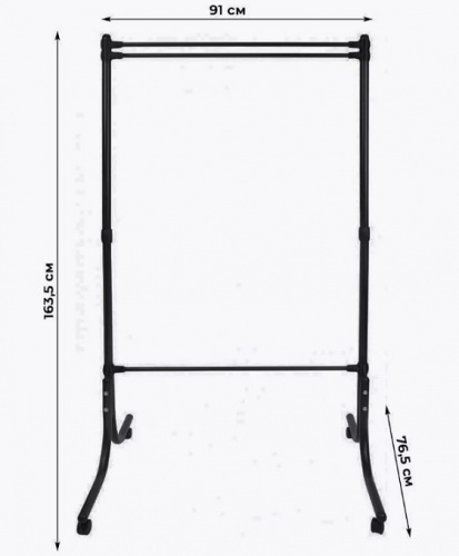 Вешалка напольная Ника ВГ90 черная 