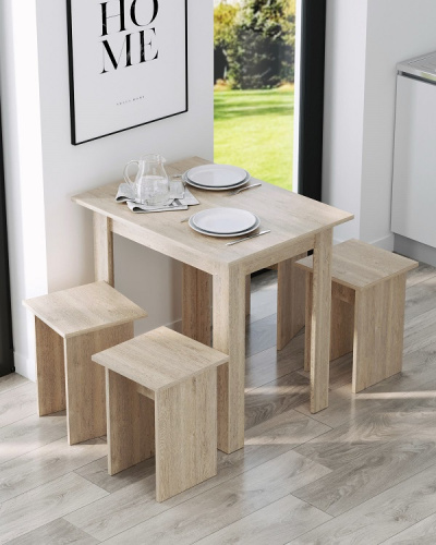 Стол обеденный Афина СН-130.10 дуб экспрессив песочный 