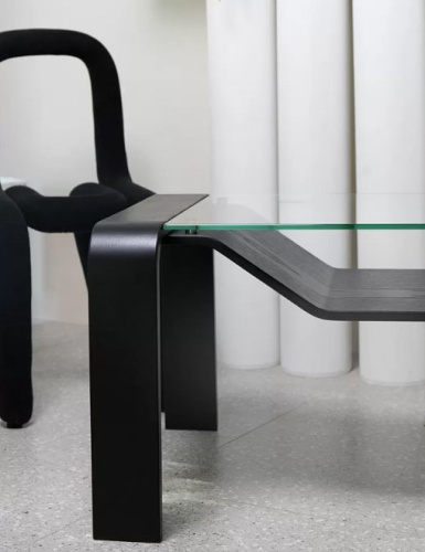 Стол журнальный Гурон 1 черный матовый 