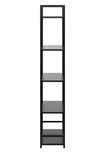 Стеллаж Leset Стилвуд 25 широкий 5 полок черный 