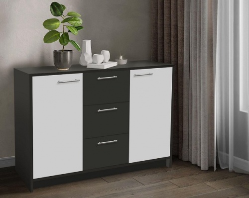 Комод Артём-Мебель Оптима СН 111.01 белый графит 