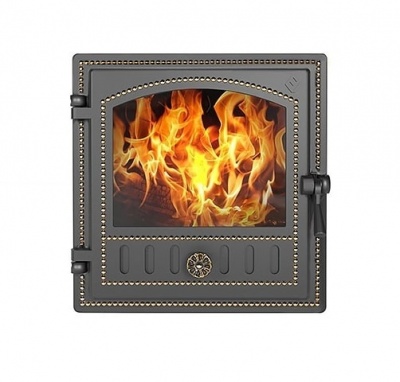 Дверка ВЕЗУВИЙ каминная 280 (Бронза)