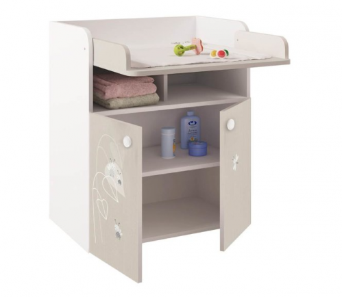 Комод Polini Kids French 1270 Amis белый/дуб пастельный 