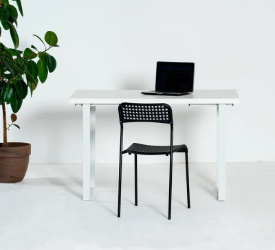 Стол Уэльс 160х80 белый металл белый 