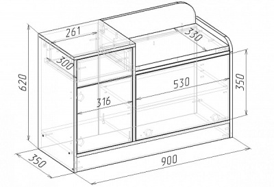 Скамья ПОРТО-7 правое 