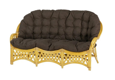 IND Комплект Черчилль (Рузвельт) 1 овальный столик мед темные подушки 