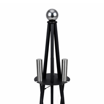 Набор каминный EVEREST K174-XB никель черный