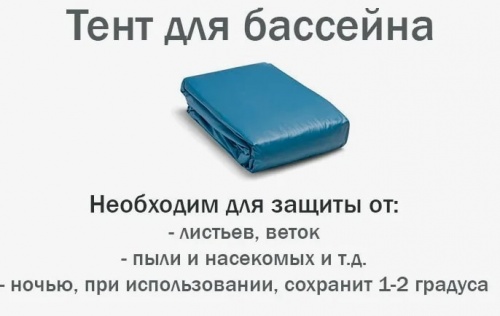 Тент-чехол для каркасных бассейнов Intex 457 см (28032)