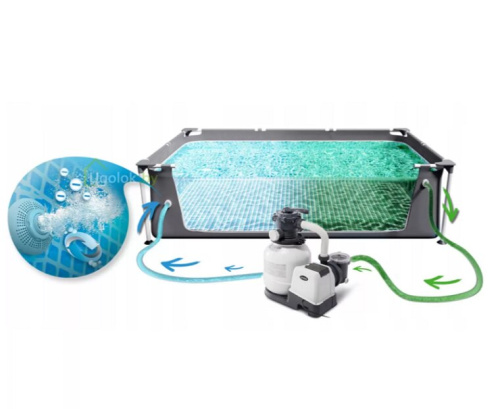 Бассейн Intex Ultra XTR с волейбольной сеткой 975x488x132 см 26378