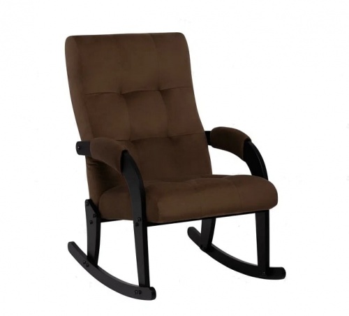 Кресло-качалка Leset Спринг венге Velur V23