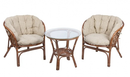 IND Комплект Багама дуэт миндаль подушки бежевые 