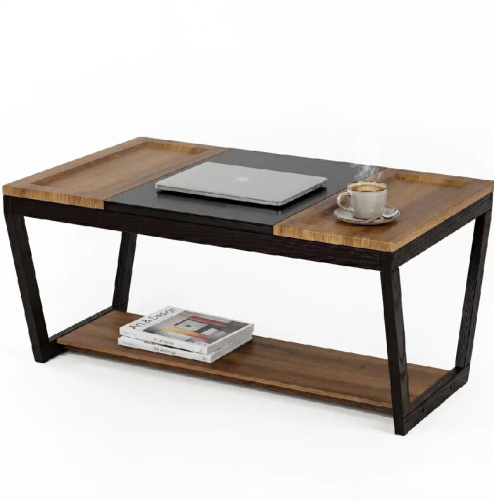 Стол журнальный BeautyStyle 33 дуб вотан черный 