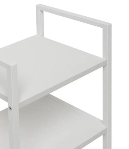 Стеллаж Leset Стилвуд 12 узкий 2 полки белый 