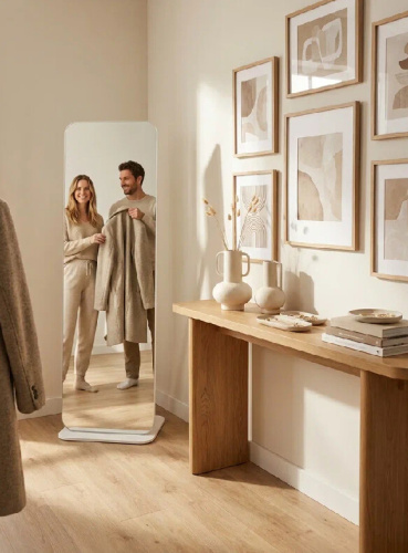 Зеркало напольное Стелла 4 белый 