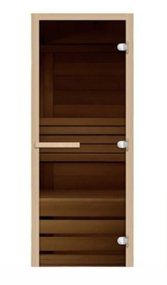 Дверь для бани Cooper бронза 200х80 ольха