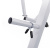 Скамья со стойками под штангу DFC GORILLA белая с партой для бицепса