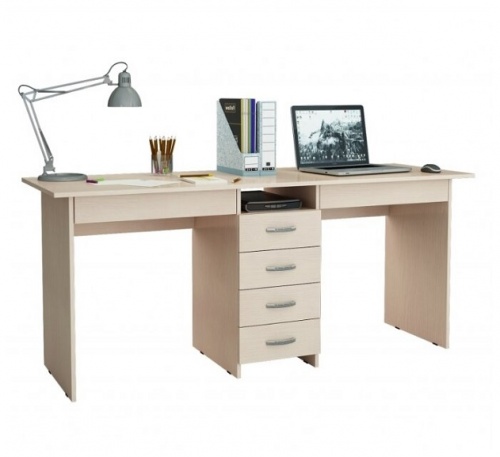 Стол для двоих Тандем-2Я (0120) белый 