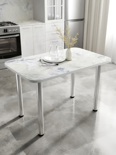 Стол обеденный СН-105.01 оникс голубой 