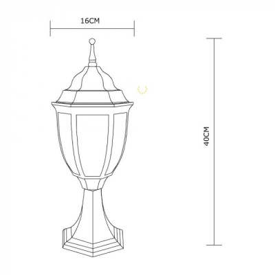 Светильник уличный Arte Lamp Pegasus A3151FN-1BN