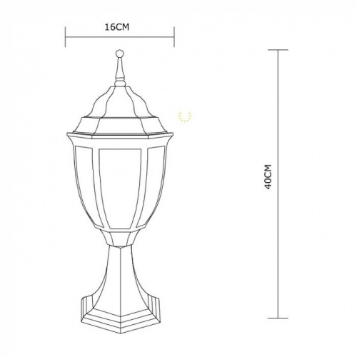 Светильник уличный Arte Lamp Pegasus A3151FN-1BN