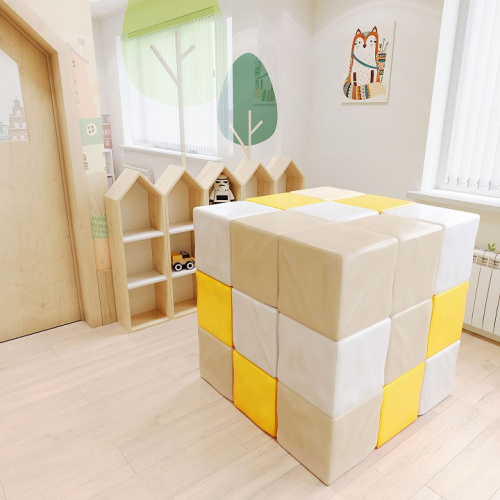 Мягкий конструктор Кубик-рубик ДМФ-МК-27.90.13 Pastel