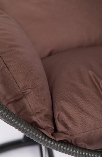 Подвесное кресло Скай 01 черный подушка коричневый 