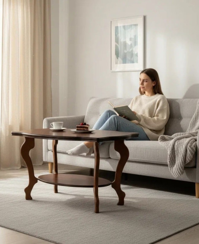 Стол журнальный Берже 1 средне-коричневый 